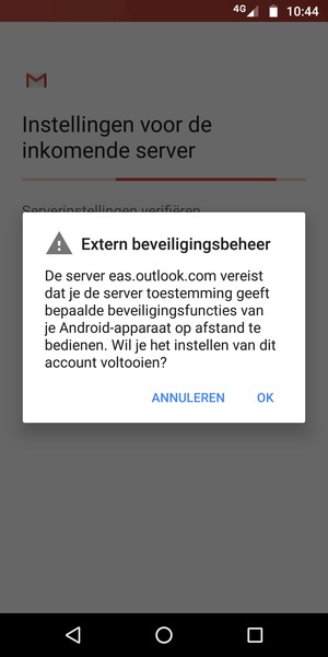 Selecteer OK