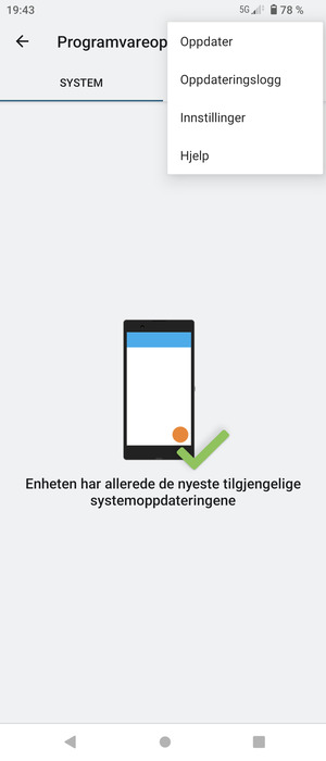 Velg Oppdater