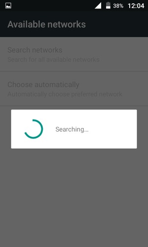 Wait for the search to finish