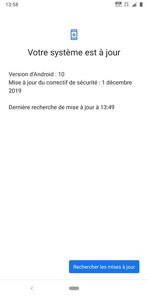Sélectionnez Rechercher les mises à jour