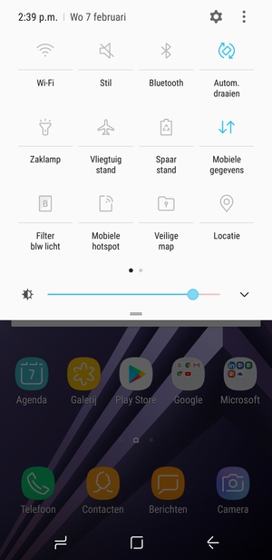 Selecteer Stil om weer naar geluid-modus te gaan