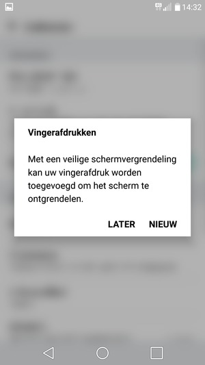Selecteer LATER