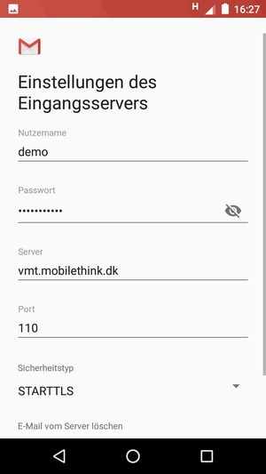 Wählen Sie Sicherheitstyp