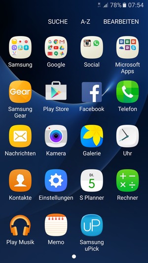 Wählen Sie Einstellungen