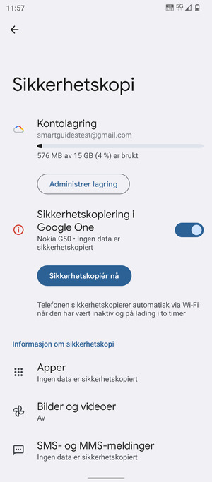 Velg Kontolagring