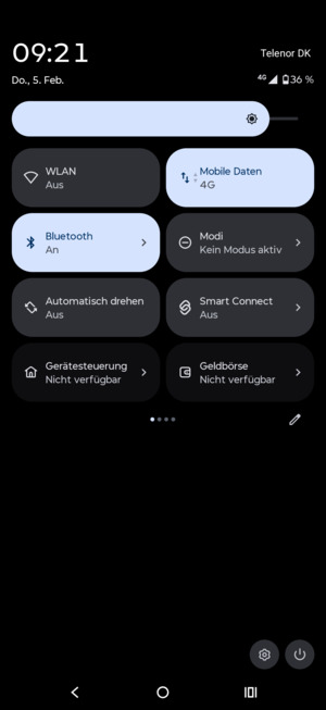 Wählen Sie Bluetooth