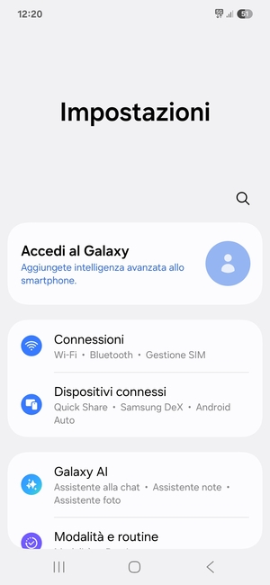 Seleziona Connessioni