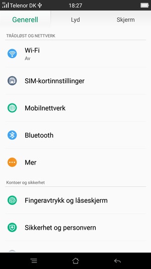Velg Mobilnettverk