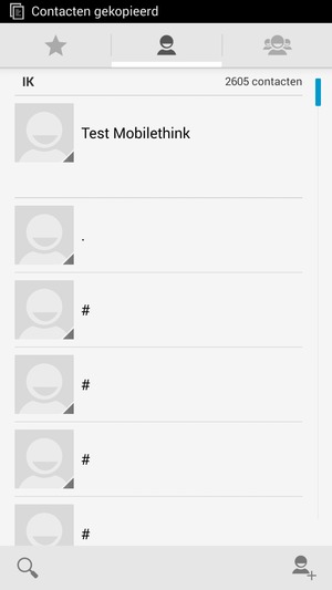 Uw contactpersonen worden opgeslagen naar uw Google-account en naar uw telefoon de volgende keer dat Google gesynchroniseerd wordt.