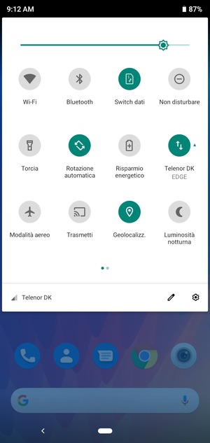 Disattiva Geolocalizz.