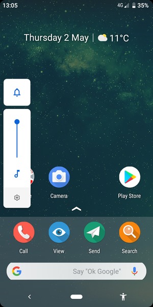 Continue to press to take the volume down to the required level