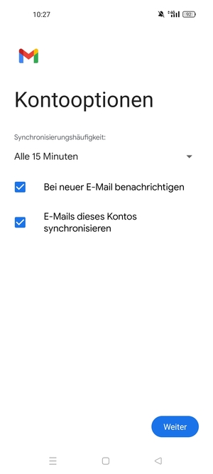 Wählen Sie Weiter