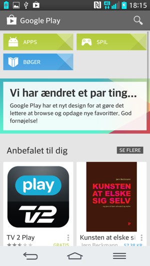Vælg Søg-knappen