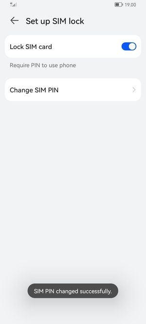 Your SIM PIN has been changed