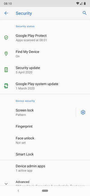 Your phone is now secure with a screen lock