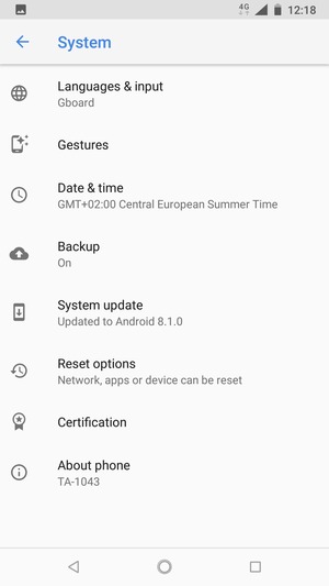 Select System update