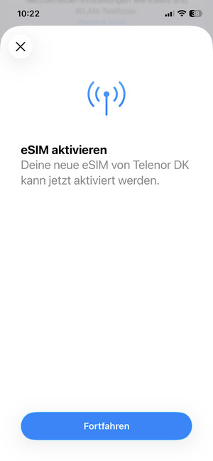 Wählen Sie Fortfahren
