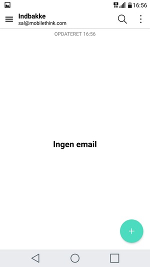 Din konto er klar til brug