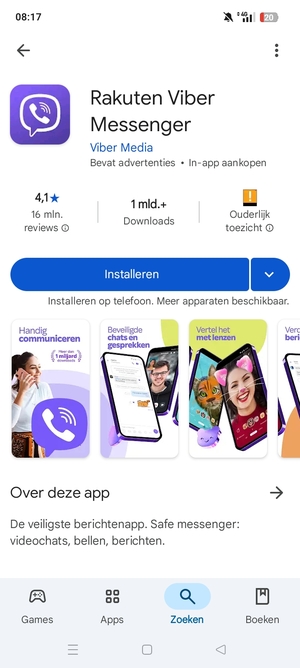 Selecteer Installeren