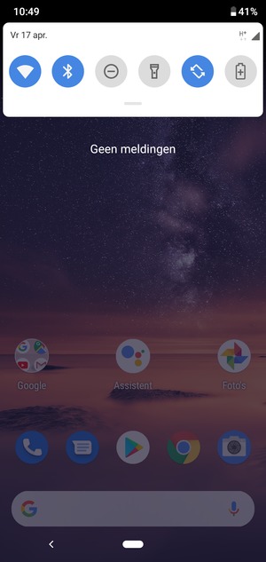 Schuif naar beneden in het bovenste menu opnieuw