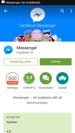 Välj ÖPPNA