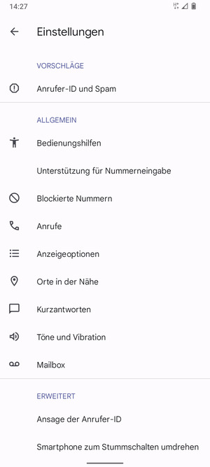 Wählen Sie Mailbox