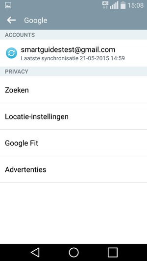 Selecteer uw account