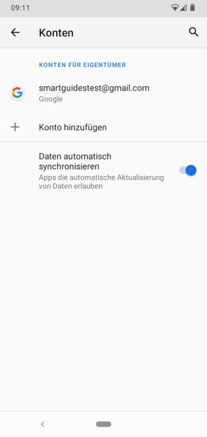 Wählen Sie Ihr Google Konto