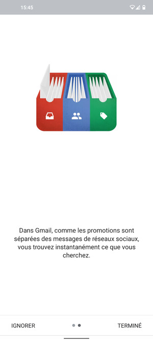 Sélectionnez TERMINÉ