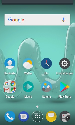 Ziehen Sie das obere Menü nach unten