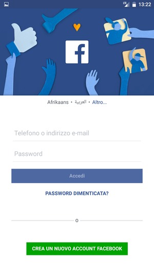 L'app è pronta per l'uso