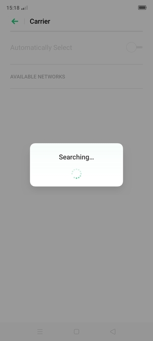 Wait for the search to finish