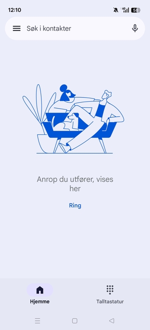 Velg menyknappen