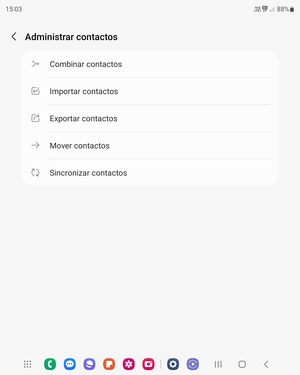 Seleccione Importar  contactos