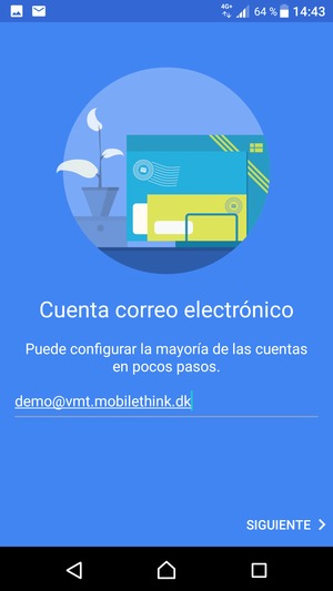 Introduzca su Dirección de correo electrónico y seleccione SIGUIENTE