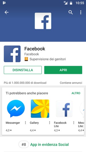 Seleziona APRI