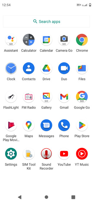 Select Settings