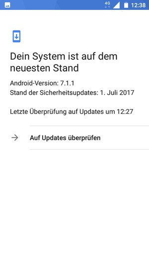 Wählen Sie Auf Updates überprüfen