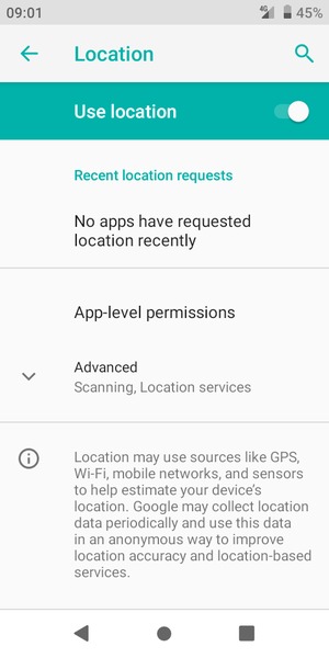 Turn off Location