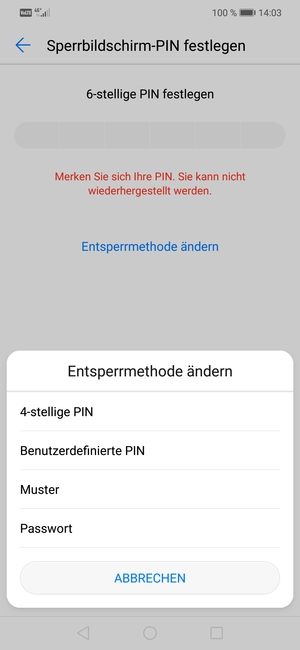 Wählen Sie Muster