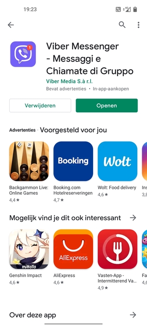 Selecteer Openen