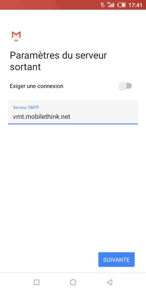 Désactiver le Exiger une connexion et sélectionnez SUIVANTE