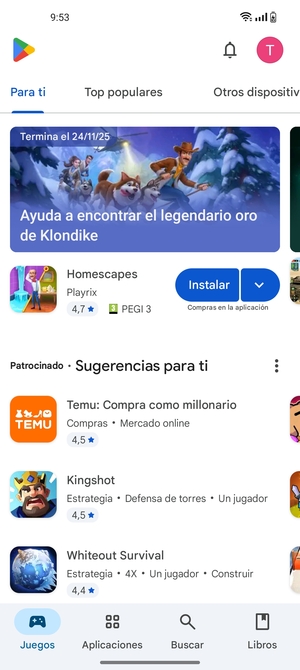 Seleccione Buscar