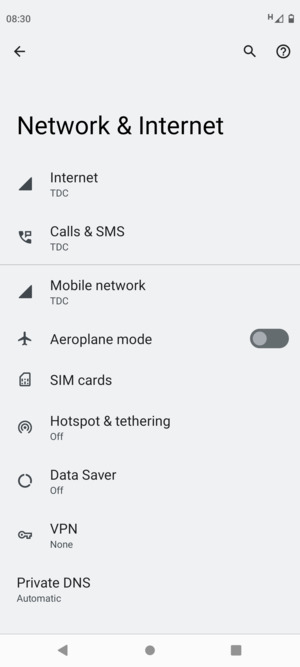 Select Mobile network