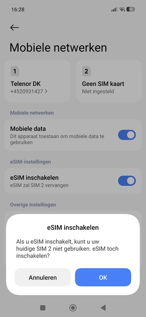 Selecteer OK