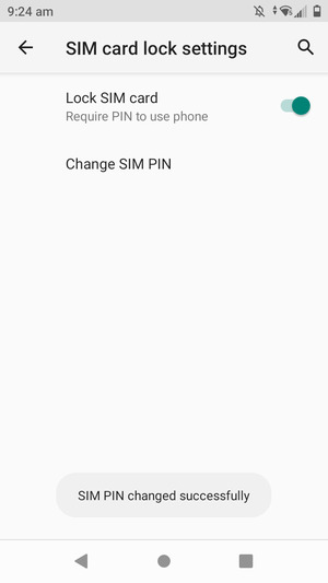 Your SIM PIN has been changed