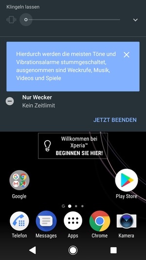 Drücken Sie erneut für Lautlos-Modus
