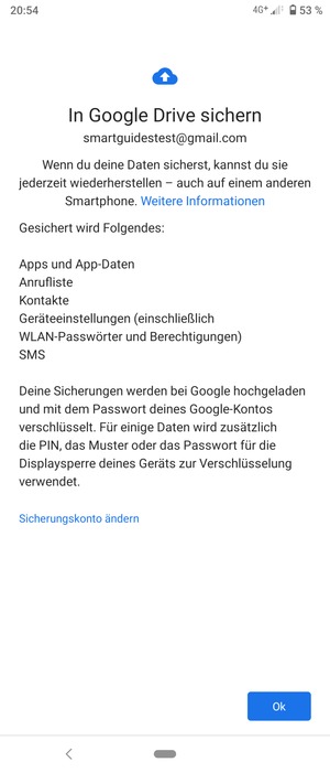 Wählen Sie Ok