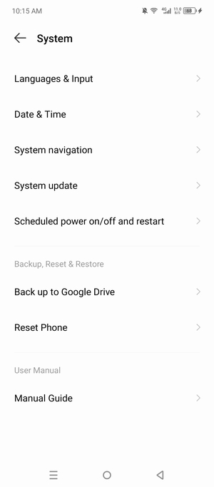 Select Back up to Google Drive