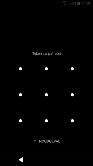 Uw telefoon is nu beveiligd met een schermvergrendeling